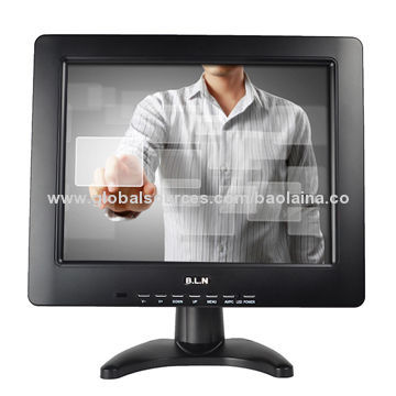 12.1-inch touch screen LCD monitor with HDMI input, VGA input for bank system terminal display