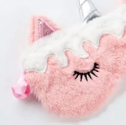 Cute Mulberry Silk Sleep Eye Mask with Eyelashes