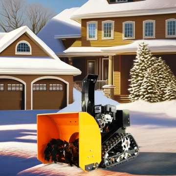  Cheap Diesel Snow Blowers: Front End Commercial Snow Blower - Loncin Engine 13hp
