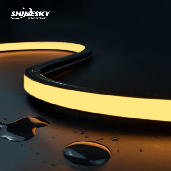 Shinesky 24V Black Top Bend Addressable CCT RGB RGBW Waterproof IP67 Silicone LED Neon Strip