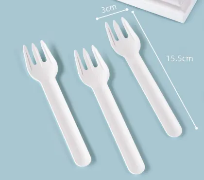 Disposable biodegradable paper pulp knife fork and spoon