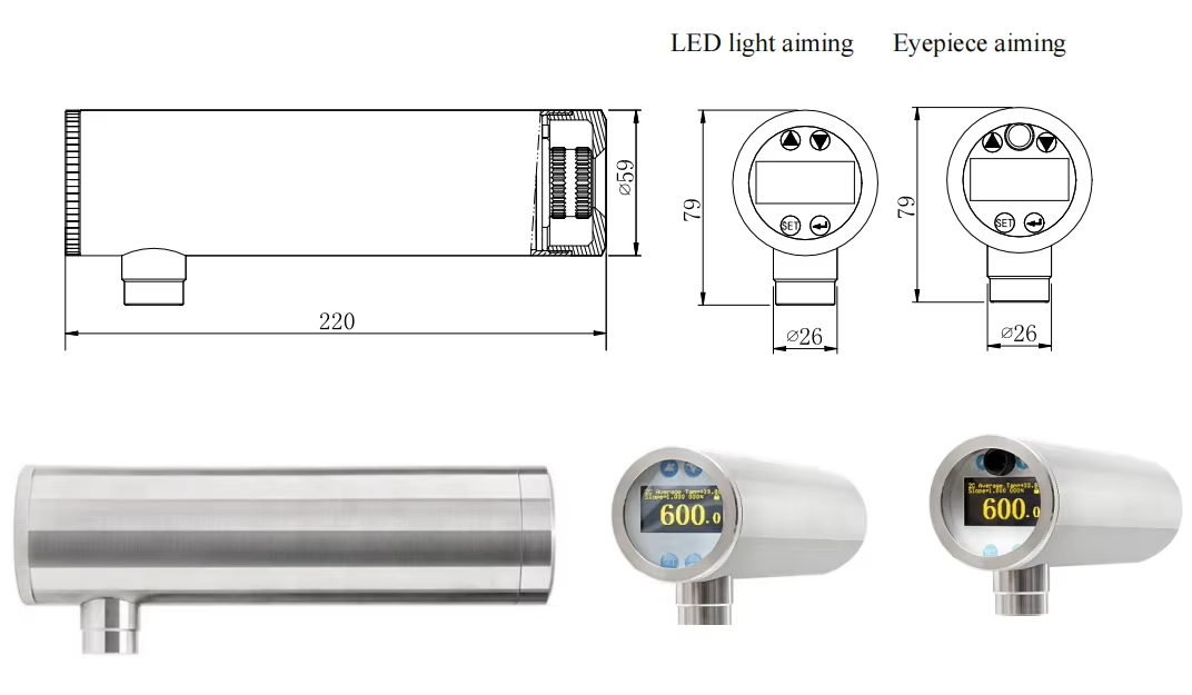 High-Precision Two Spectral Stationary Pyrometer High-Precision Two Spectral Stationary Pyrometer