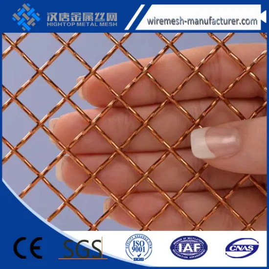 China Supplier ISO9001 Factory Sale Stainless Steel Square Crimped Wire Mesh