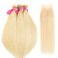 Bendikên Porê Mirovan a Rastîn 613 Blonde Brazilian Wave Wave Porê Mirovan Kulîlkên Remy Remy Remy