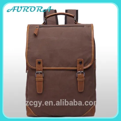 Design your own backpack canvas campus boys backpack for men