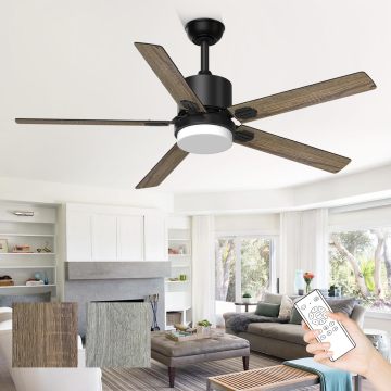 52-inch Ceiling Fan with Light and Remote for Indoor/Outdoor Use
