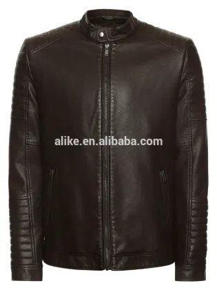 ALIKE leather look jacket men pu jacket