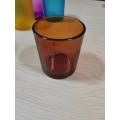 Coloer glass bottles small size jars candle holder