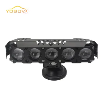 Yosovlamp Five Eye Spotlight Motorcycle Light - Yellow/White High/Low Beam, Waterproof External Headlight
