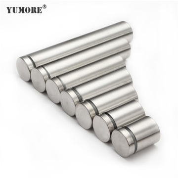 YUMORE 50pcs Glass Fasteners 12-60mm Stainless Steel Acrylic Advertisement Standoffs Pin Nails Billboard Fixing Screws Hardware