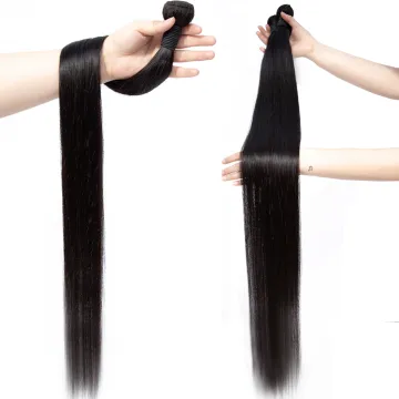 Cheap Long Length 28 30 32 34 36 38 40 Inch 100% Human Hair Weave Bundles,Mink Brazilian Hair,Raw Virgin Cuticle Aligned Hair