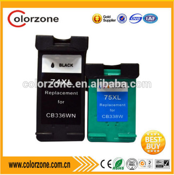 compatible Best selling products ink cartridge for HP 74 XL 75XL ink cartridge