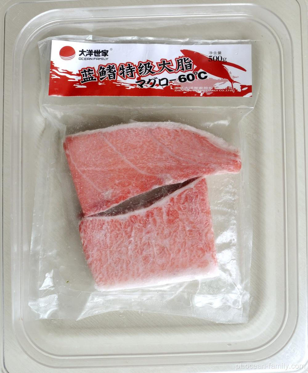 Embalagens a vácuo de carne de atum congelada picada