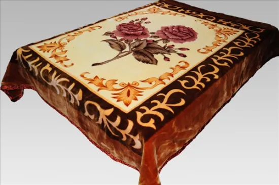 Polyester Flower Pattern Blanket (HXBT-11)