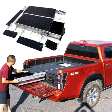 Steel Truck Bed Tool Storage Box with Drawers for Ranger, Hilux, Tacoma