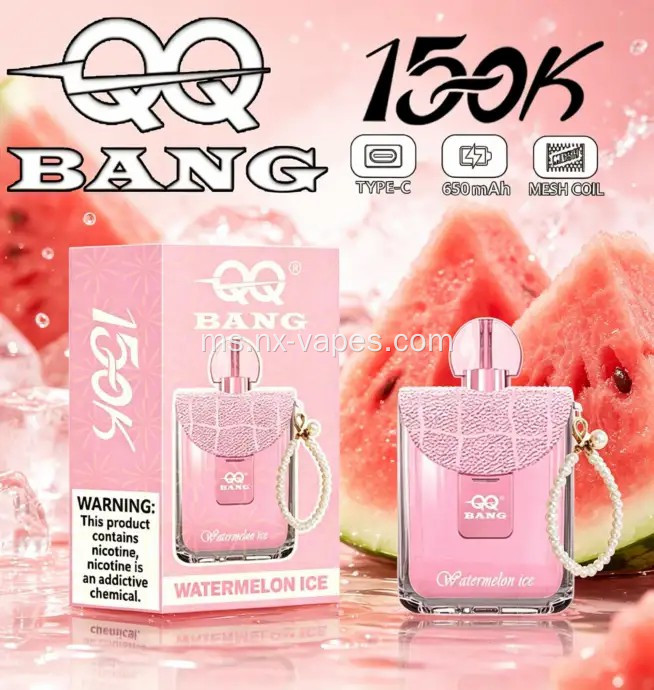 Ada stok QQ Bang 150k sedutan Disposbale vape