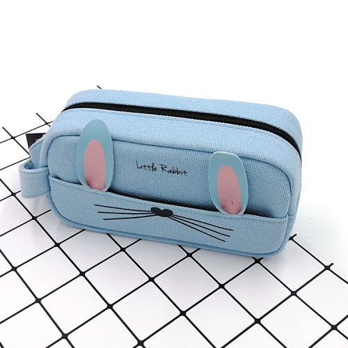 Plush Pencil Bag Little rabbit make up canvas pencil bag Manufactory