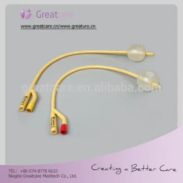 2-way Latex Foley Balloon Catheter silicone coated