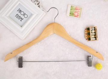 Gold supplier wooden hangers for clothes hanger wooden, wide shoulders