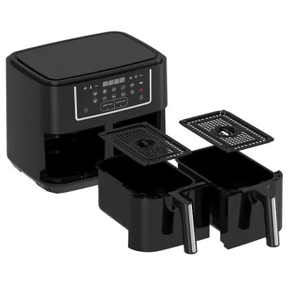 2400W Dual Basket Digital Air Fryer for Potato Chips and Turkey