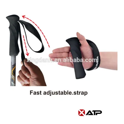 Quick lock telescopic 7075 hiking pole