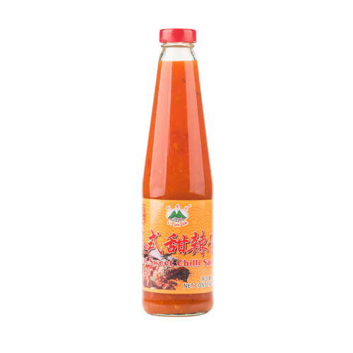 500g garrafa de vidro molho tailandês de pimenta doce