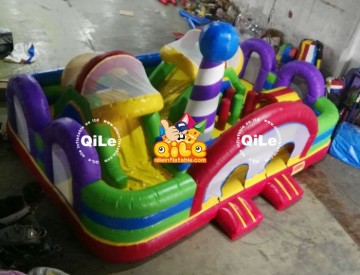 Best seller inflatable frog funland with best price from QILE