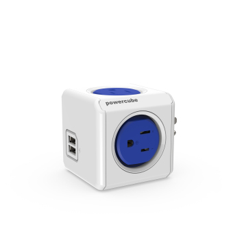 Smart laddare USB Type-C Protector Power Strip med multi-outlet och resadapter (US Plug)