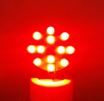 10-30V G4 Dimmable LED Light Disc Bulb - RED Blue Green LED Lamp