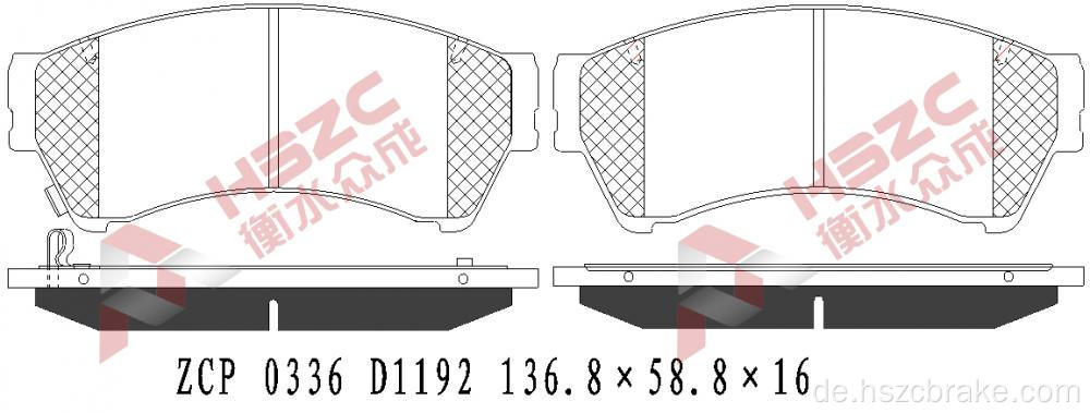 FMSI D1192 Keramikbremsbelastung für Mazda