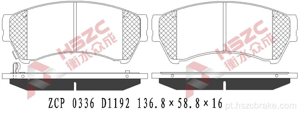 FMSI D1192 PAT DE FREIO CERAMICA PARA MAZDA