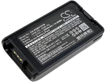 KNB-55L KNB-35L KNB-56N 2000mAh Ni-MH Battery - Kenwood Walkie Talkie Replacement (TK-2360M, TK-3140E)
