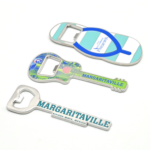 Metal Key Rings Beer Bottle Opener Custom Shape