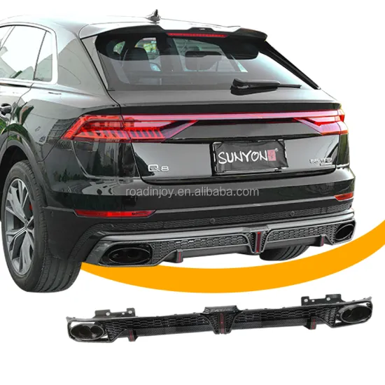 2018-2023 Carbon Fiber RSQ8 Rear Diffuser for Audi Q8 - Upgrade Rear Bumper Lip Diffuser