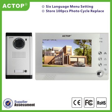 Sistem interkom pintu video memori untuk rumah