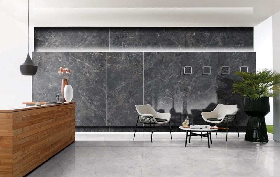 Large size porcelain tiles