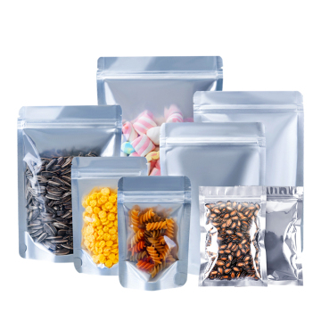 YURUI Custom Design Laminated PET/PE Stand Up Ziplock Pouches with Aluminum Foil and Window