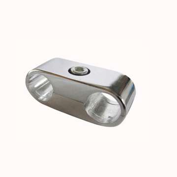 Wholesale Refined Nickel Metal Round Tube Connector for 25mm - 2 Ways