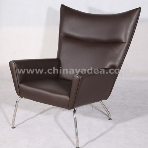 Hans J Wegner CH445 premium full leather Wing chair reproduction