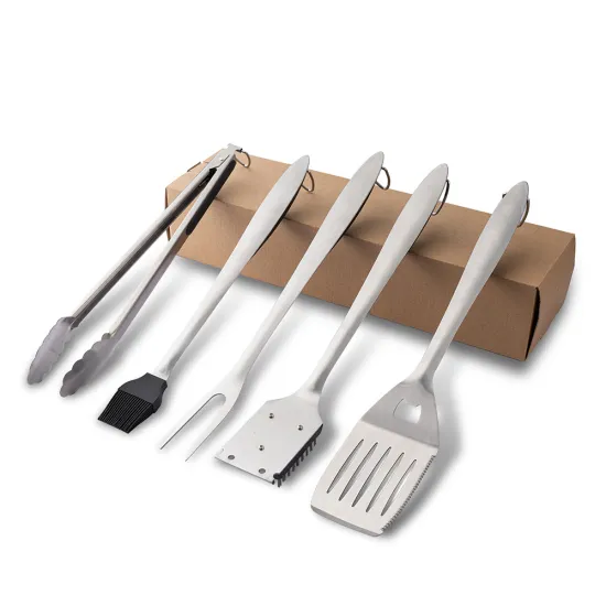 Professional Durable Stainless Steel BBQ Tools and Accessories Set for Heavy Duty Outdoor Grilling