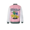 Damen Pink Baseball Jacke angepasst zum Verkauf