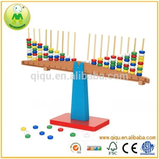 Child Interesting Toys Balance Arithmetic Group Wooden Trays Montessori