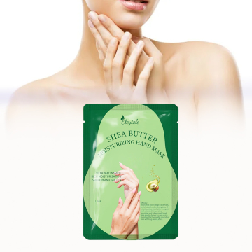 OEM/ODM Organic Nourishing Plant Sheet Exfoliating Hand Mask with Shea Butter for Women