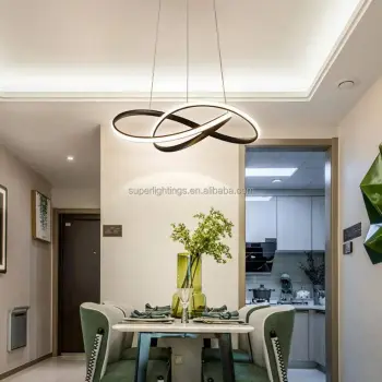 Modern 3 Color Dimmable LED Chandelier - Luxury Gold Pendant Light