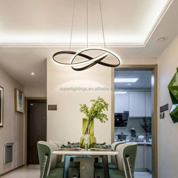 Modern 3 Color Dimmable LED Chandelier - Luxury Gold Pendant Light