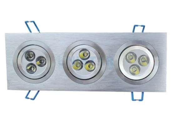 9w Square Led Recessed Downlight Fixtures, Cree / Edison Led Commercial Lighting
