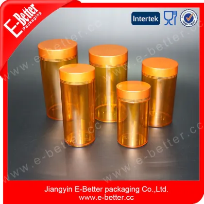 empty clear pet medicine bottle