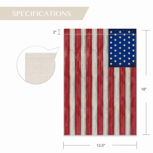 Custom design USA polyester cloth garden yerd flag