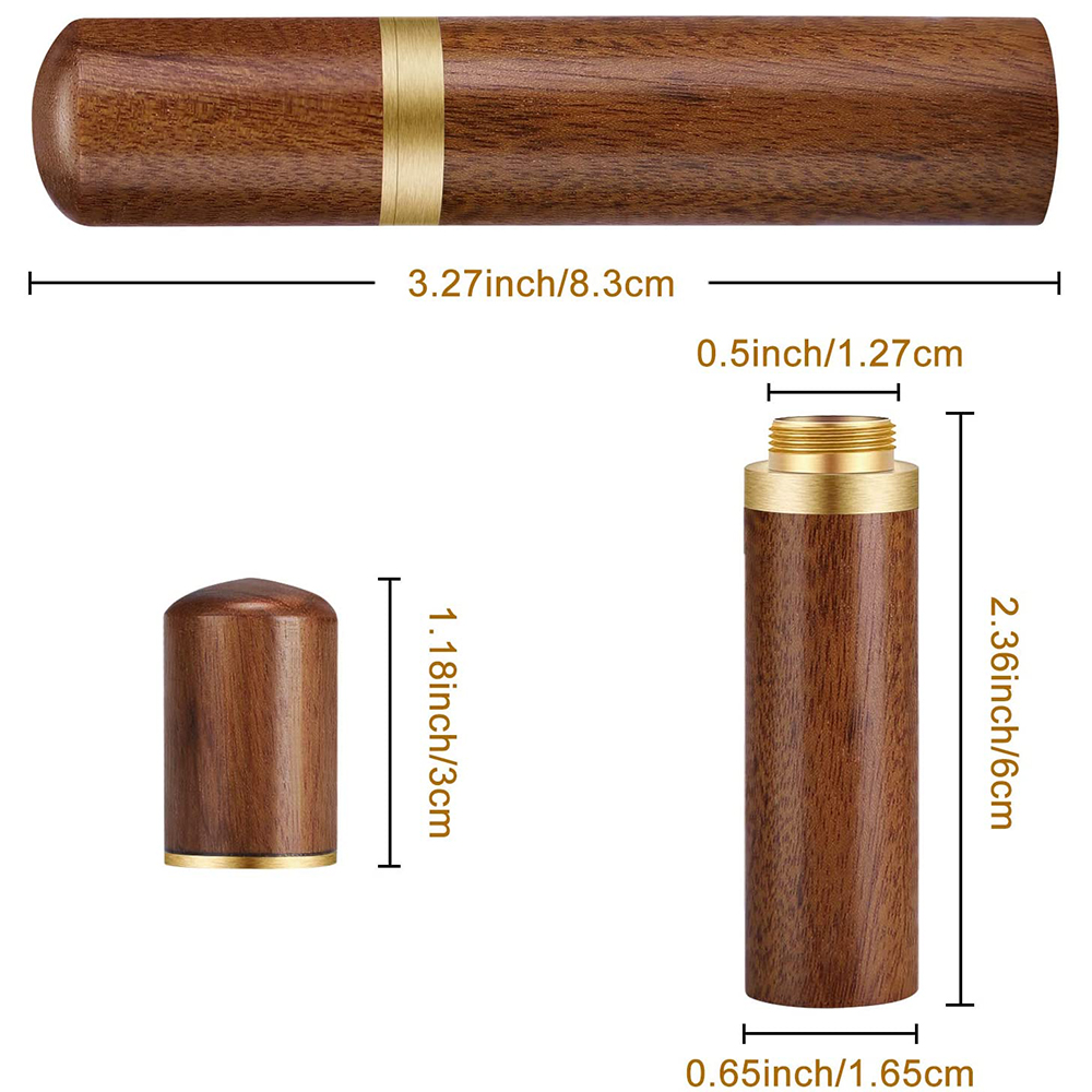 Round Wooden Needle Case with 12pcs Self Threading Needles DIY Crafts Sewing Needle Tubes Storage Case Embroidery Sewing Tools