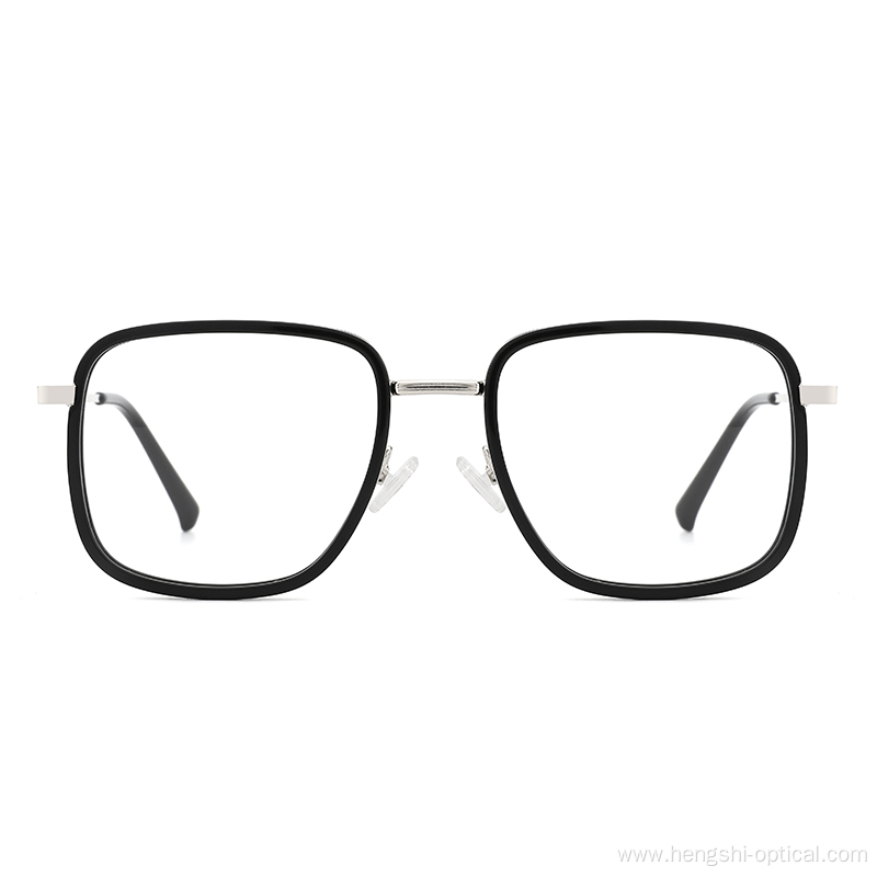 European Comfortable Acetate Metal Combined Eyewear Frames For Unisex